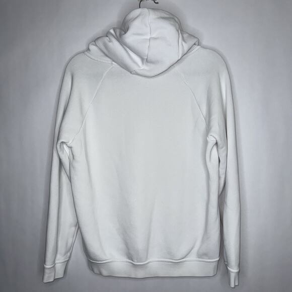 Nike Women’s Rally Metallic Pullover Hoodie Funnel Neck White Size Medium - Picture 4 of 6